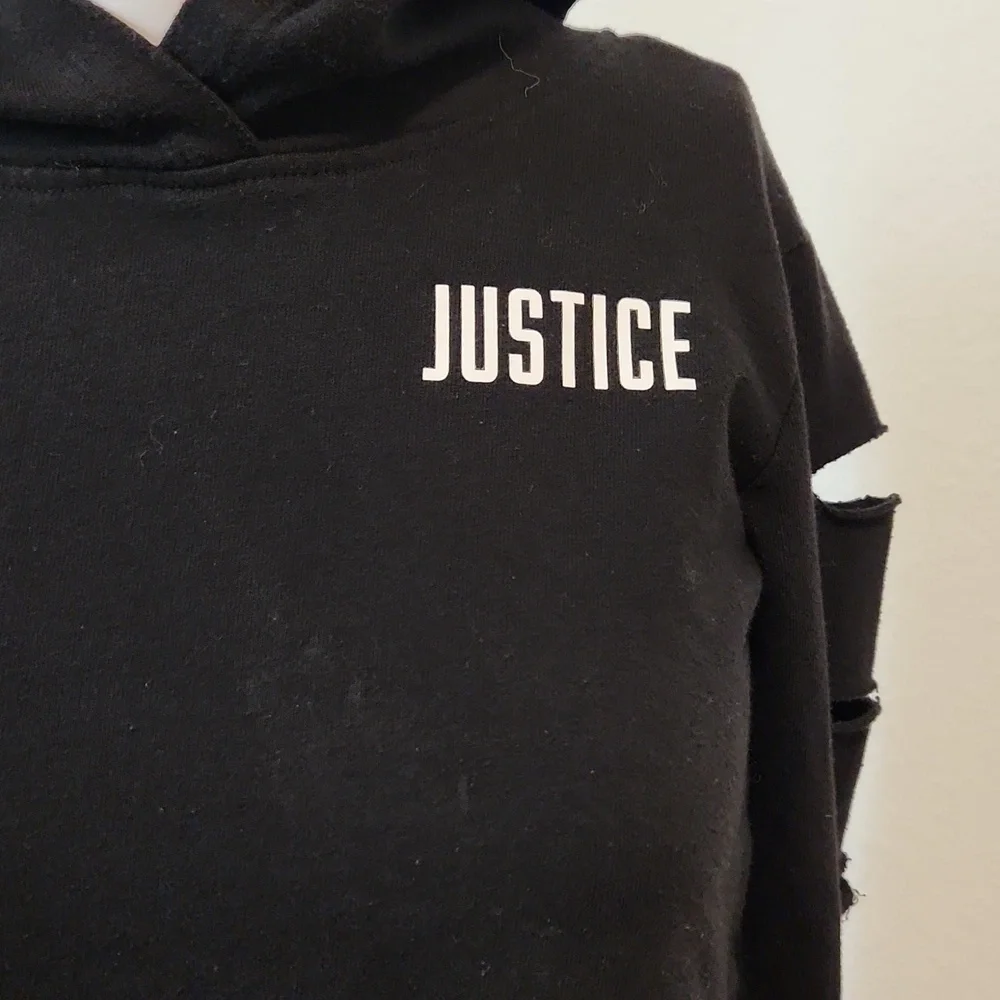 [Justice] Crop Top Hoodie - Size 6/7